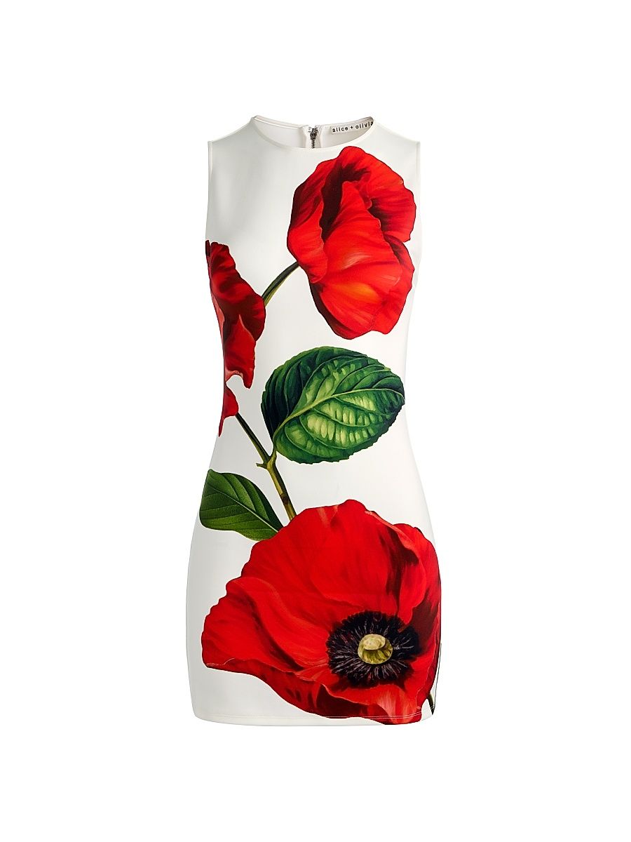 Women's Wynell Floral Minidress - Summer Poppy - Size 0