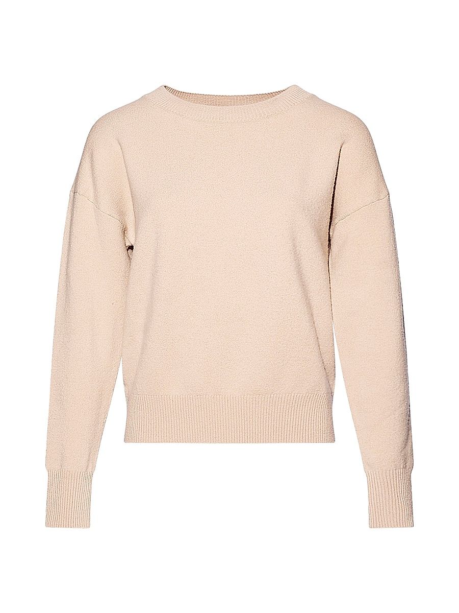 Women's Wool Crewneck Sweater - Ficelle - Size XL