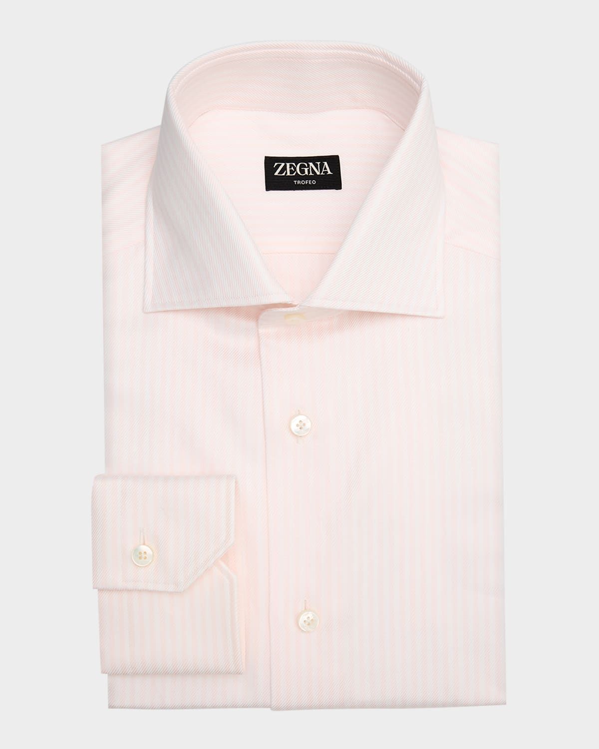 Men & apos;s Candy Stripe Trofeo Twill Dress Shirt