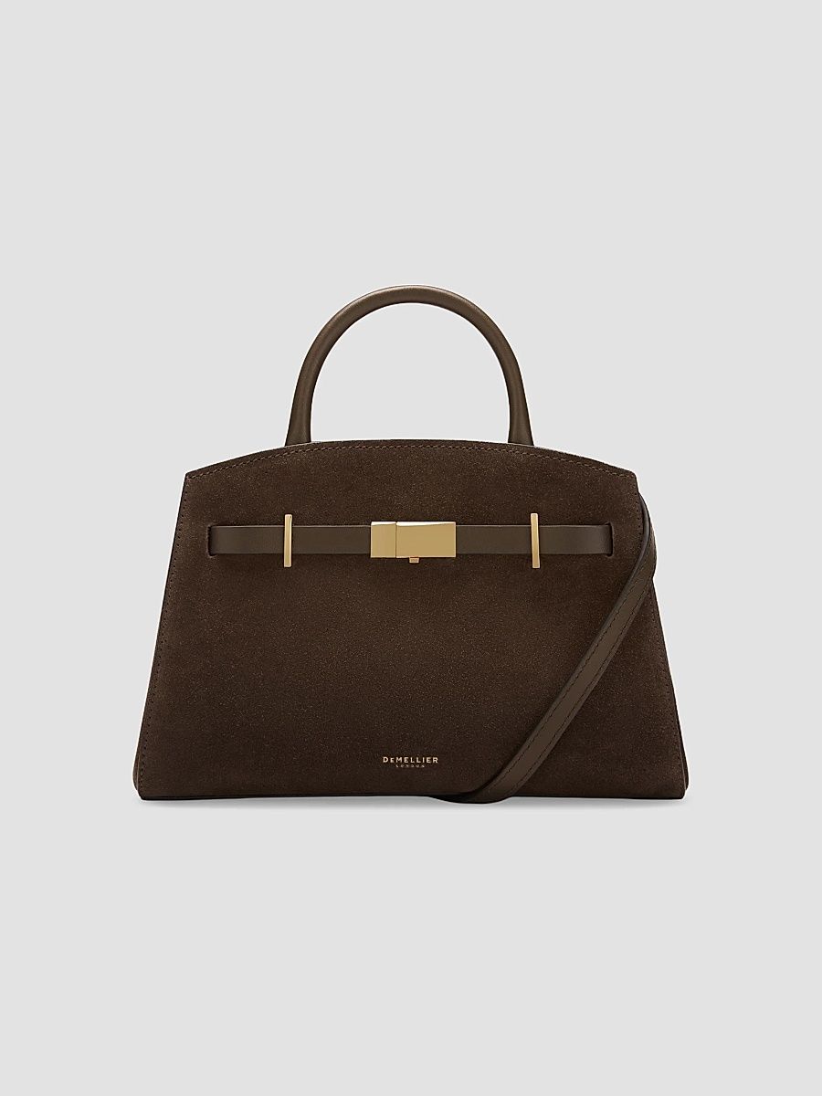 DeMellier Women's The Small Hudson Suede Top-Handle Bag - Mocha