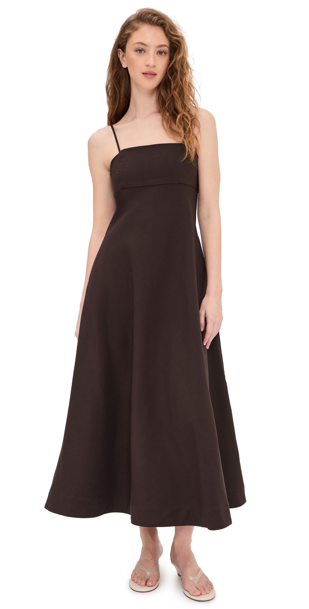 Line & Dot Hansen Dress Dark Brown M