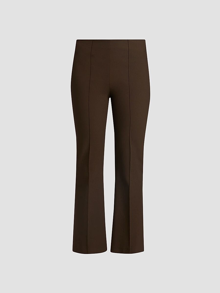 Vince Women's Mid-Rise Pintuck Crop Flare Pants - Willow - Size XXS