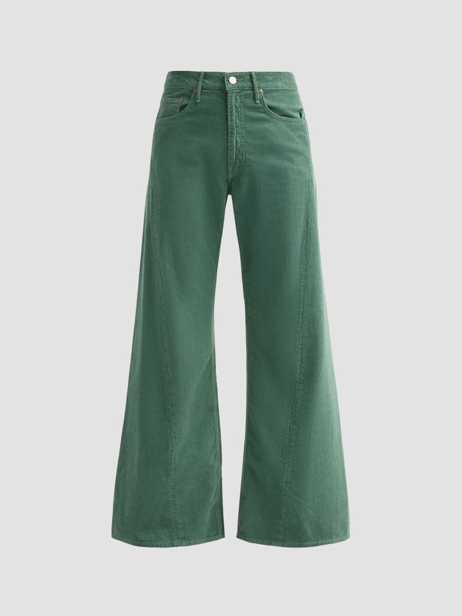 Mother Women's The Lemon Twist Sneak Wide-Leg Jeans - Dark Ivy - Size 29