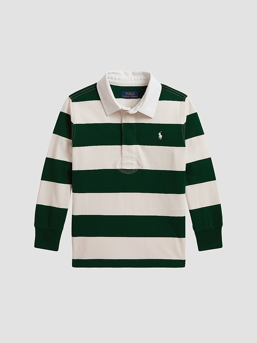 Little Boy's & Boy's The Iconic Rugby Shirt - Hunter Green Nevis - Size 18