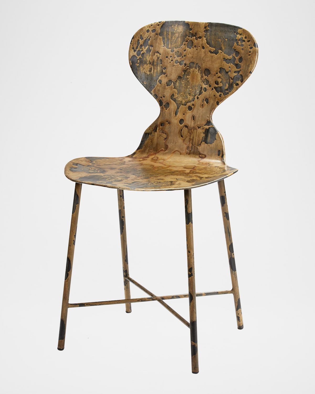 Mildred Acid Washed Metal Chair