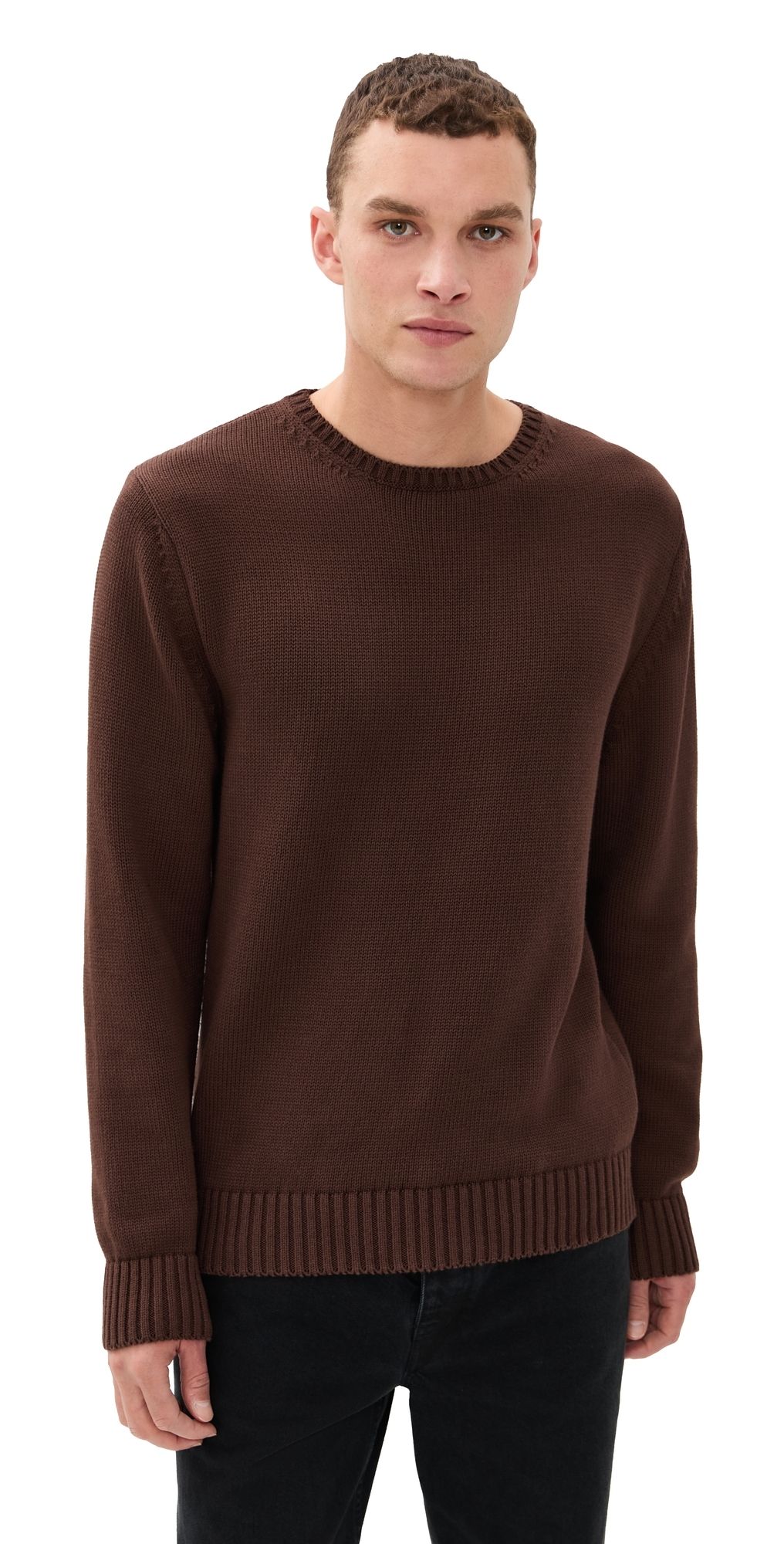 Knickerbocker Ivy Cotton Sweater Brown L