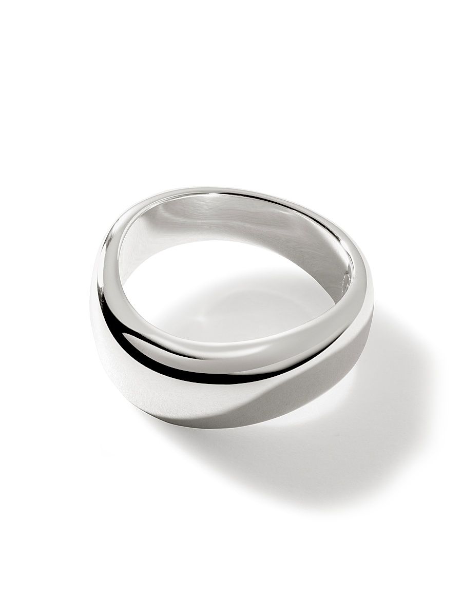Women's Surf Sterling Silver Ring - Silver - Size 8