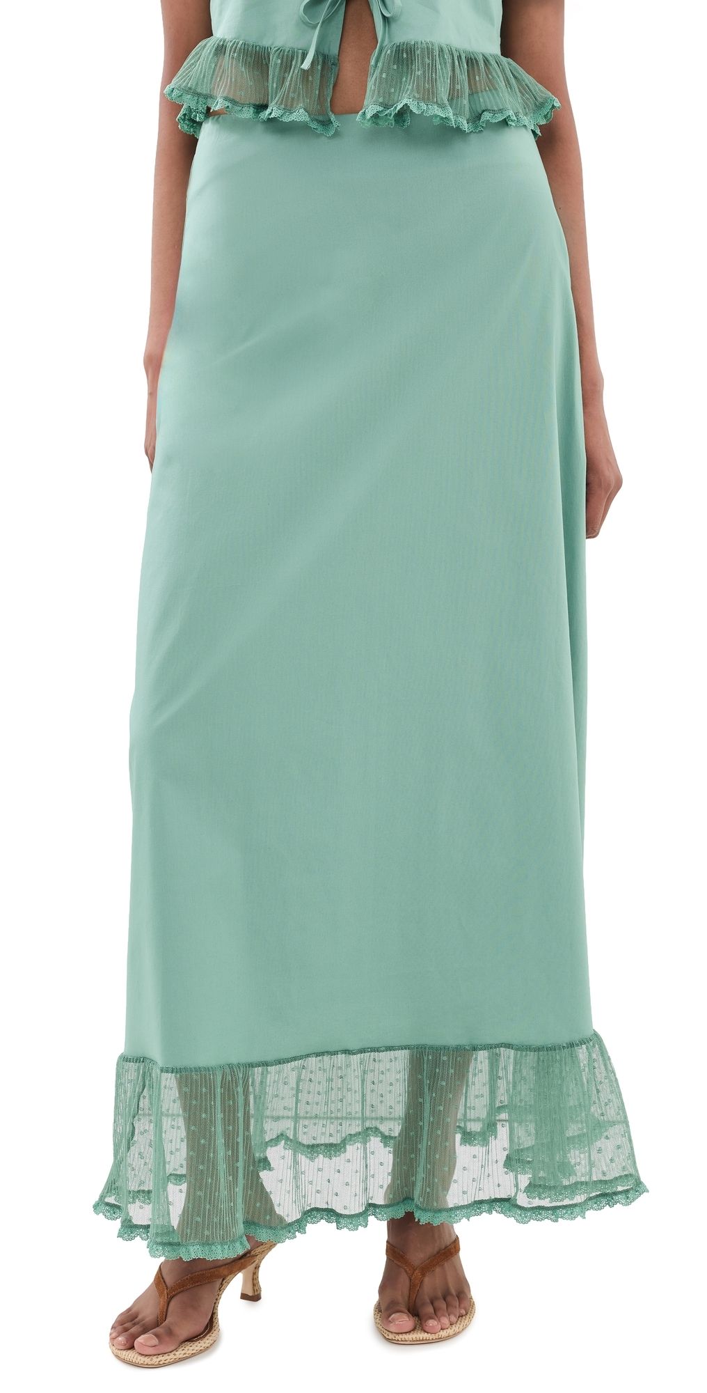 Peixoto Odette Maxi Skirt Eucalyptus M