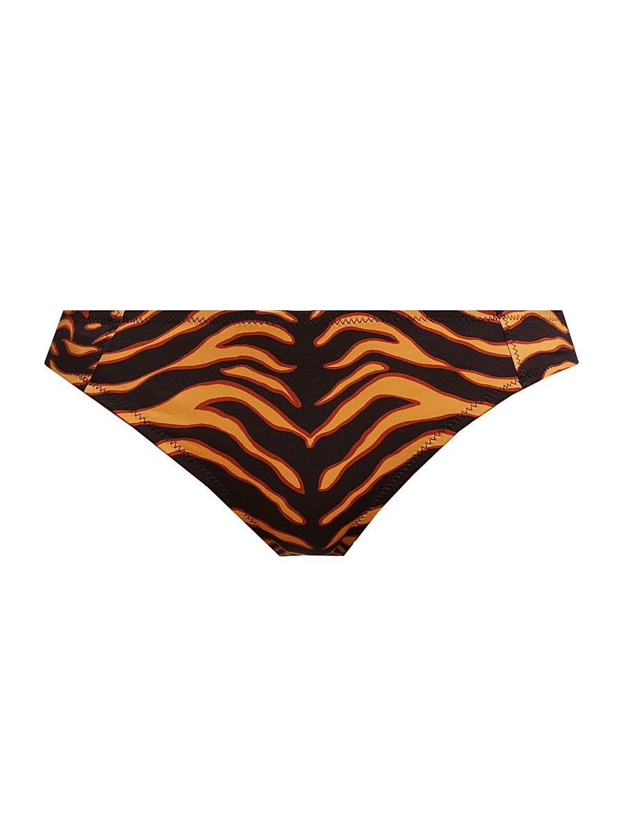 Women's Lea Tiger Bikini Bottom - Tigre - Size XS