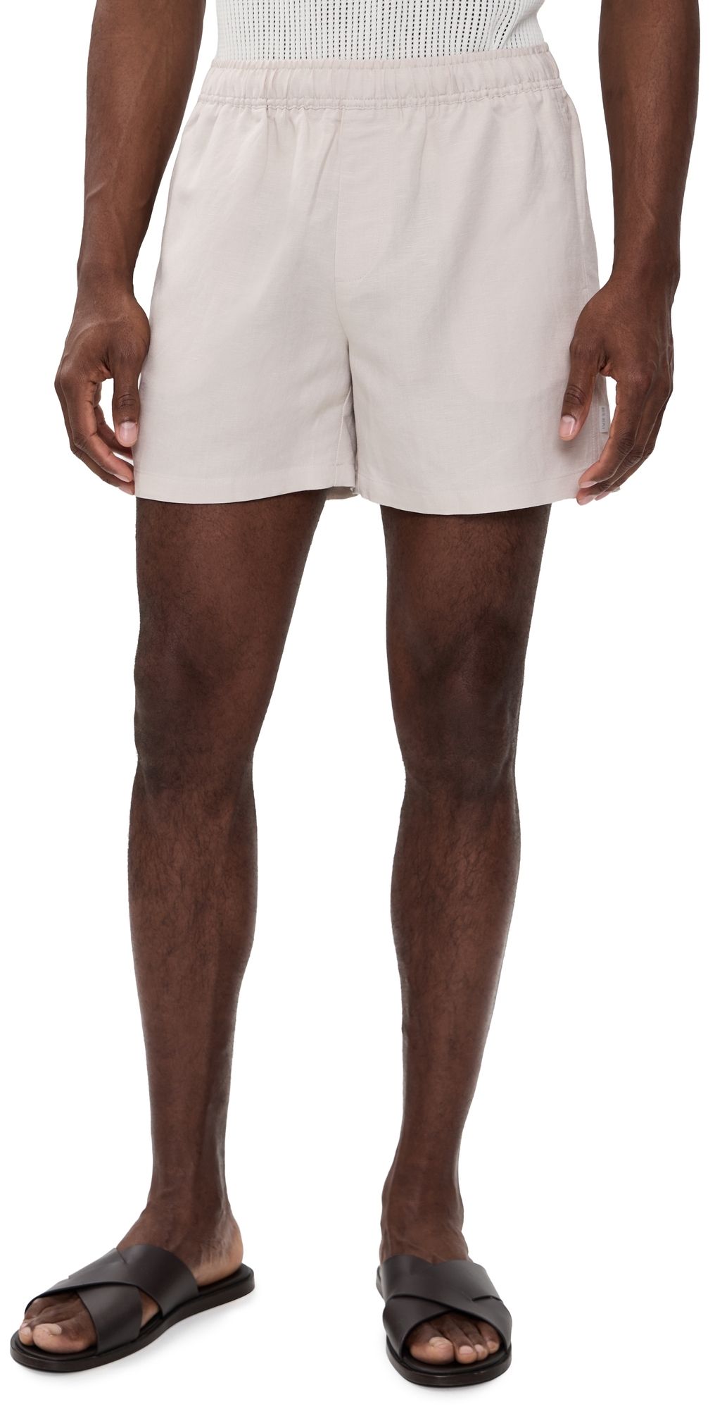 AUTO-REPLY Linen Shorts 4.75 Sand S