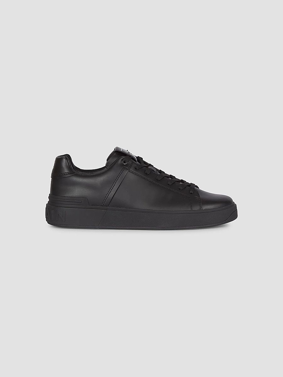 Balmain Men's B-Court Low-Top Sneakers - Black - Size 12