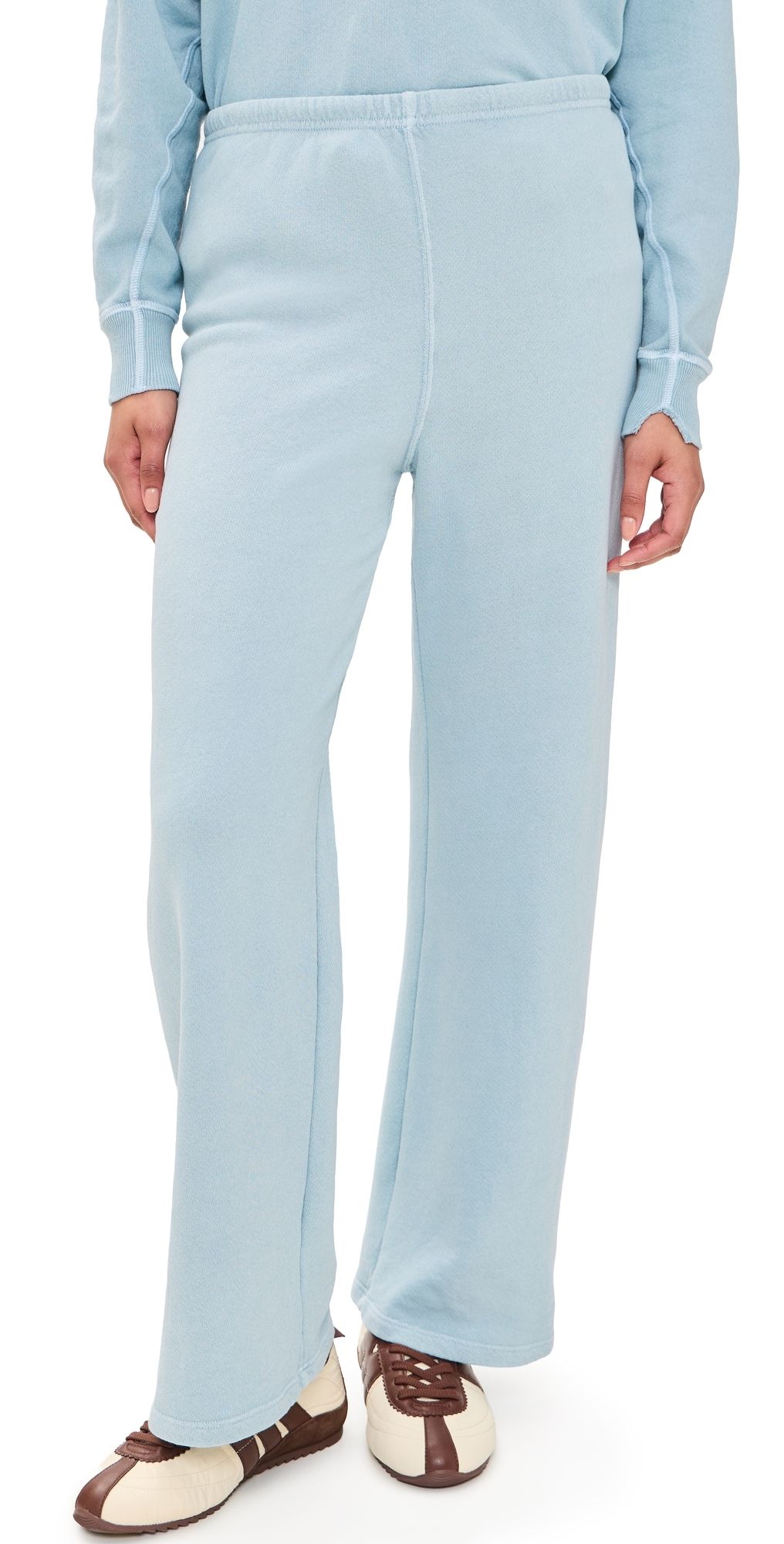 THE GREAT. The Lap Sweatpants Whisper Blue 3