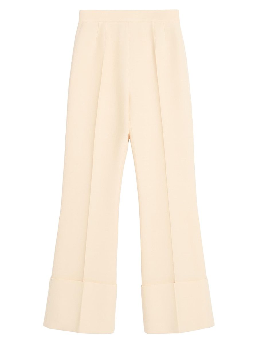 Women's Crepe Couture Pants - Ivory - Size 10
