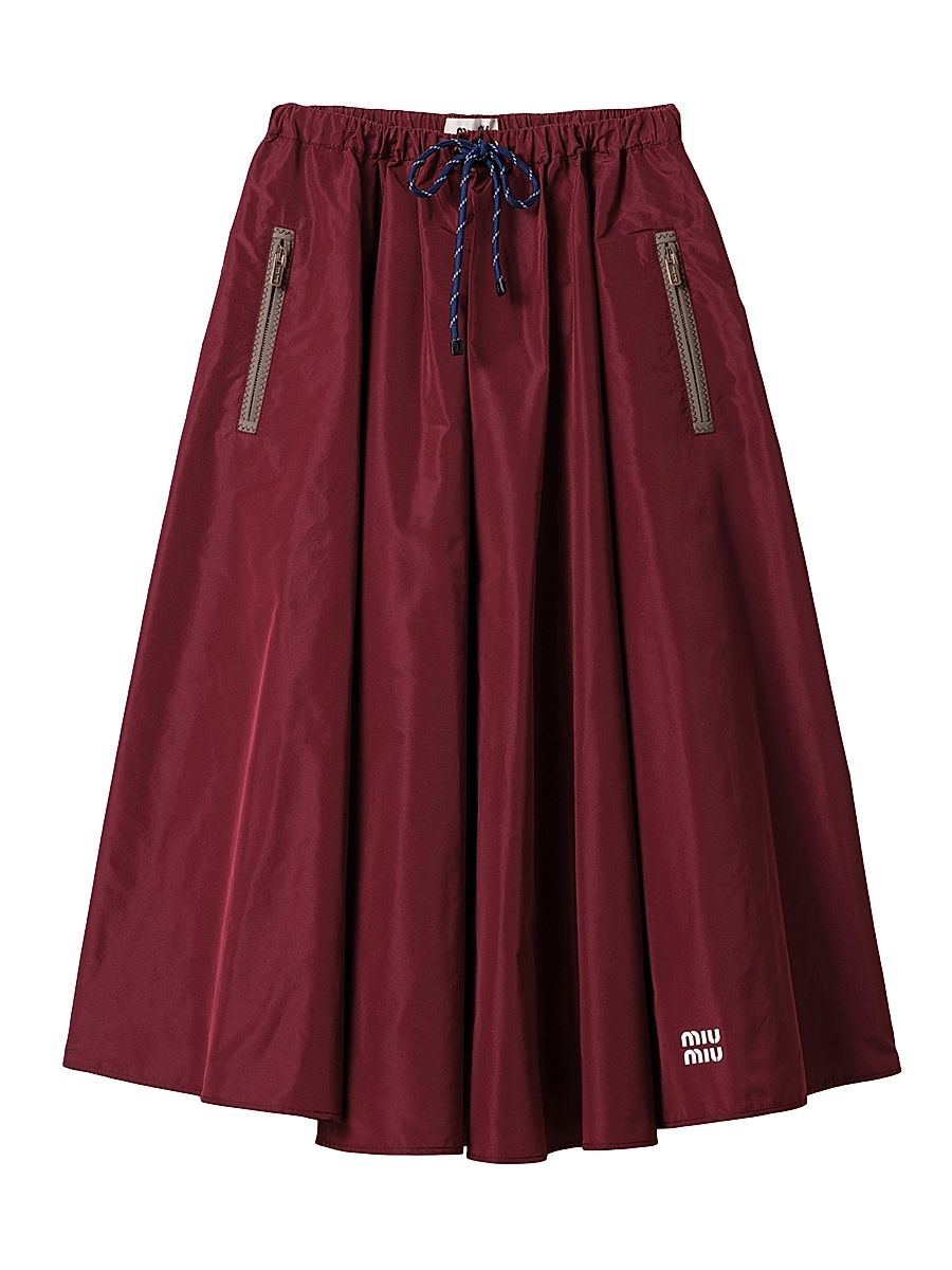 Women's Technical Fabric Skirt - Dark Red - Size 6