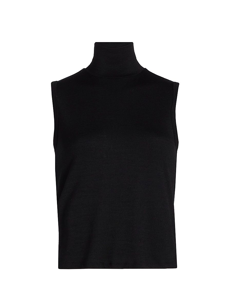 Women's Turtleneck Tank - Black - Size XS