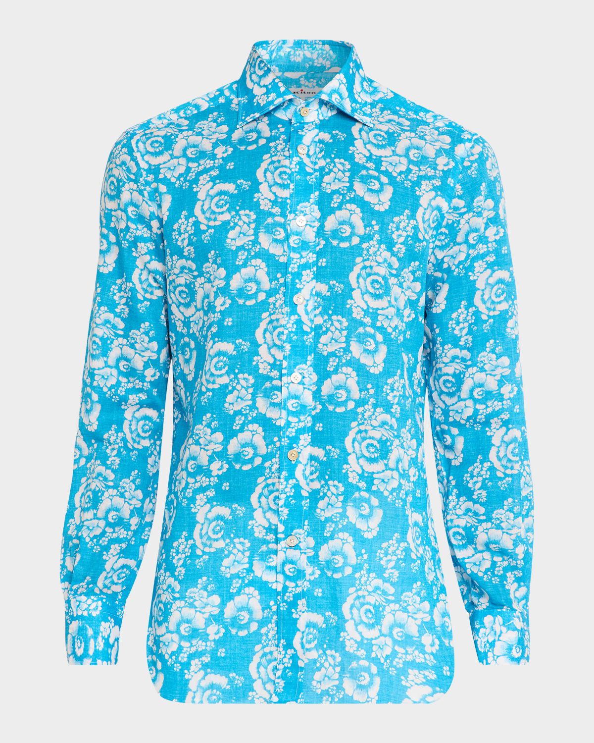 Men & apos;s Cotton Floral Classic Fit Button-Down Shirt