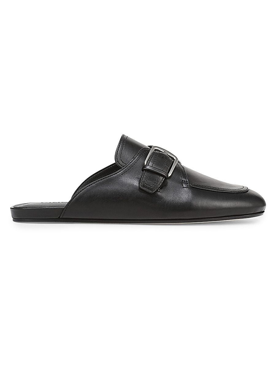 Women's Minetta Leather Mules - Black - Size 8