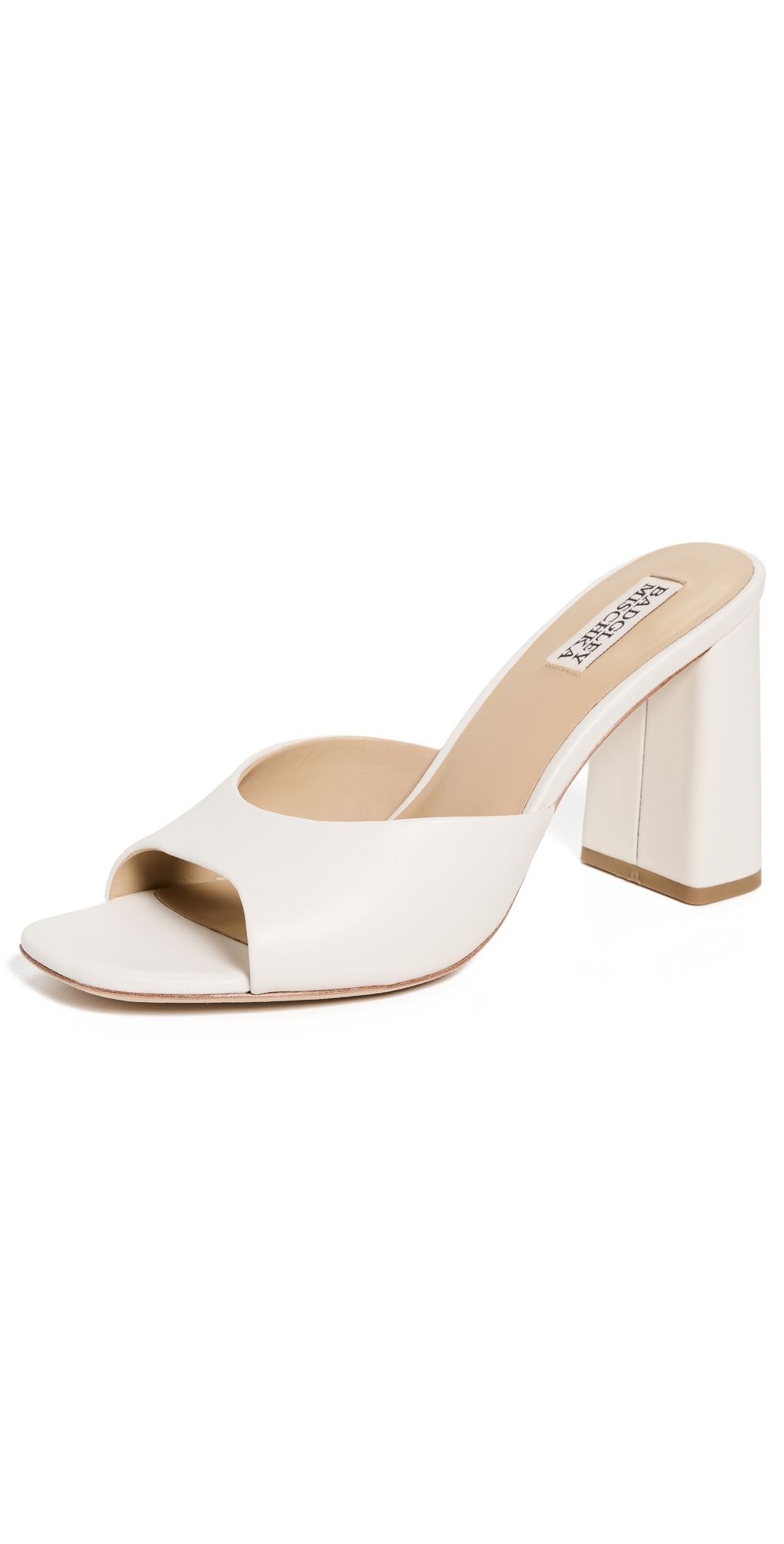 Badgley Mischka Cadence Mules White 7