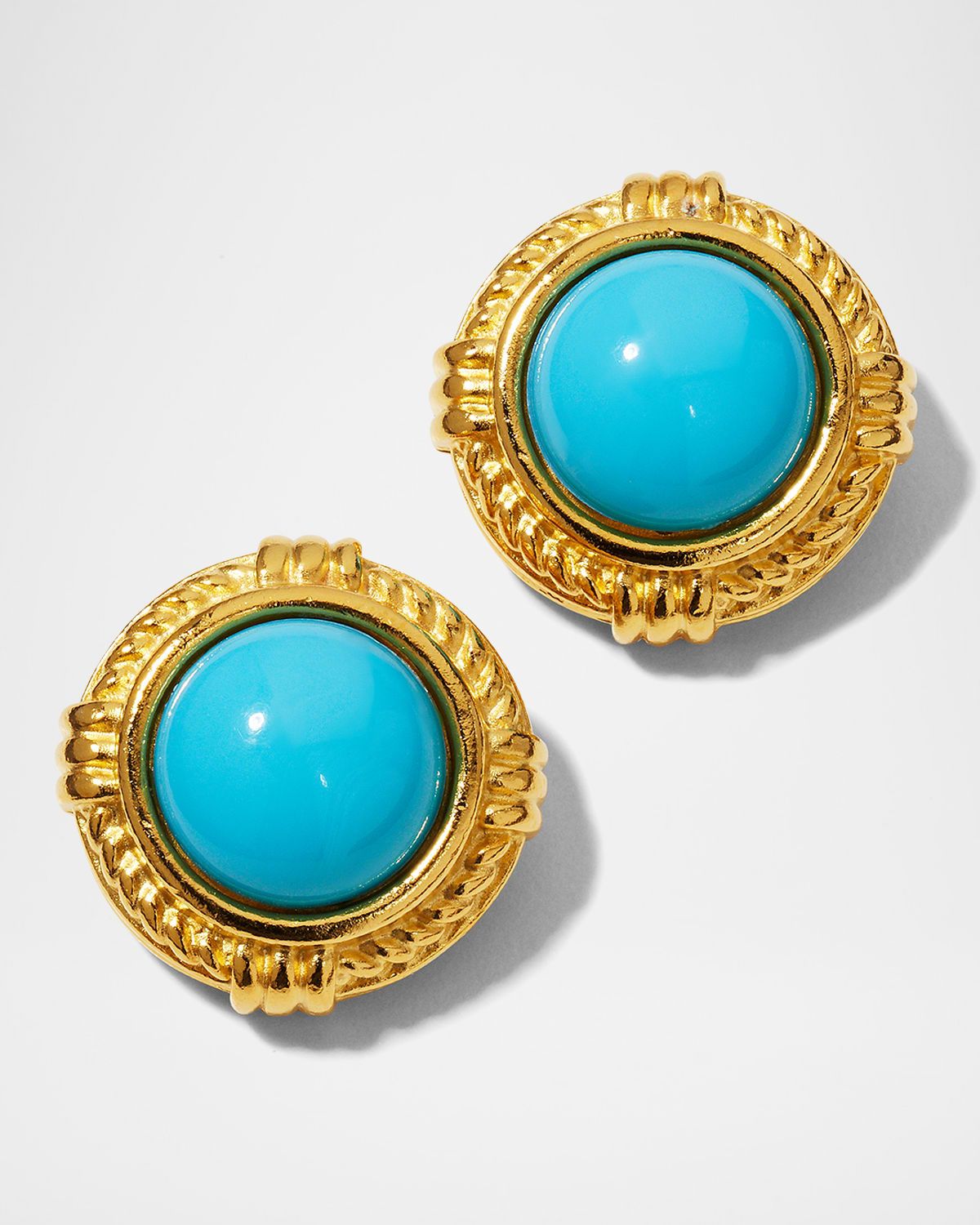 Turquoise Sphere Stud Earrings