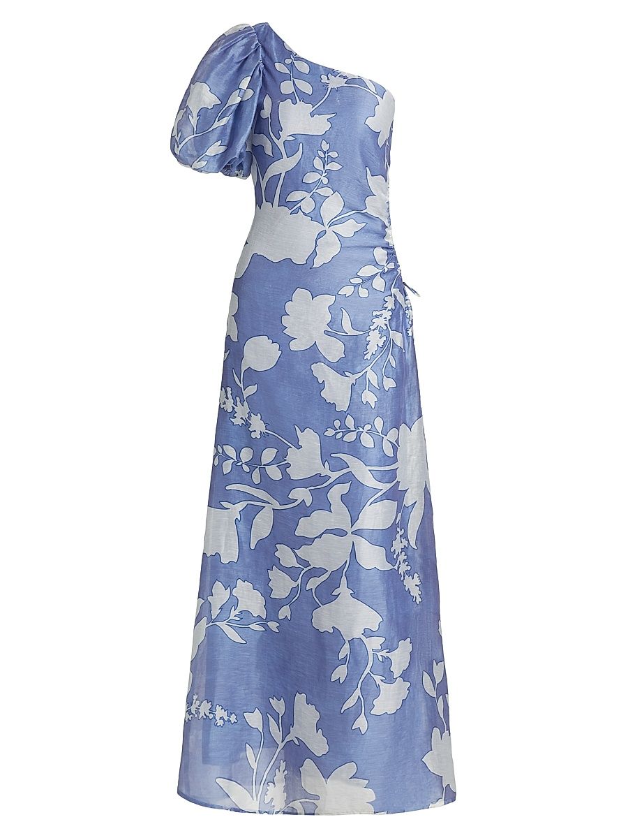 Women's Amelie Floral One-Shoulder Maxi Dress - Amelie - Size Large