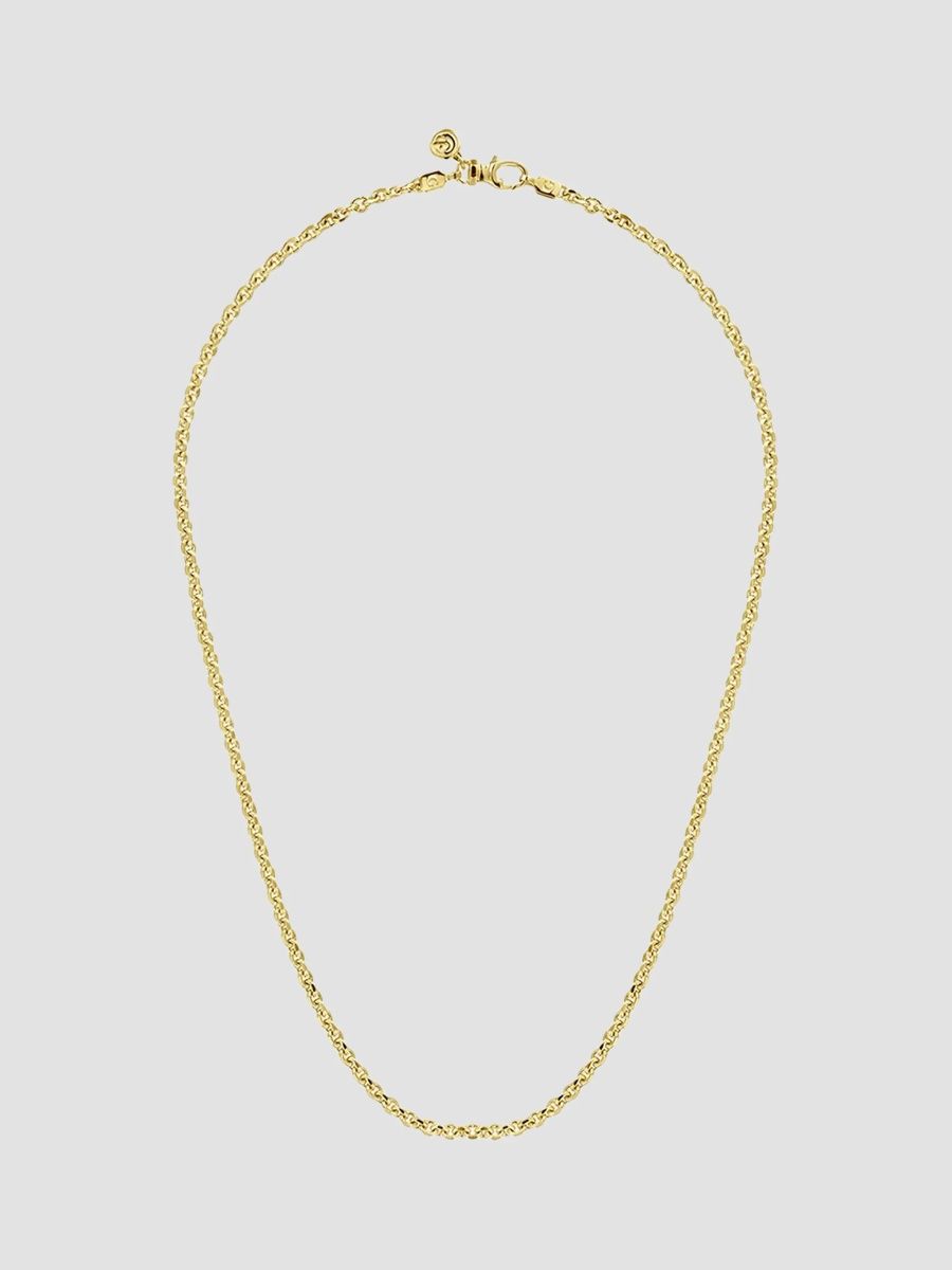 Gabriel & Co Men's Classic 14K Yellow Gold Link Chain Necklace - Gold - Size 22