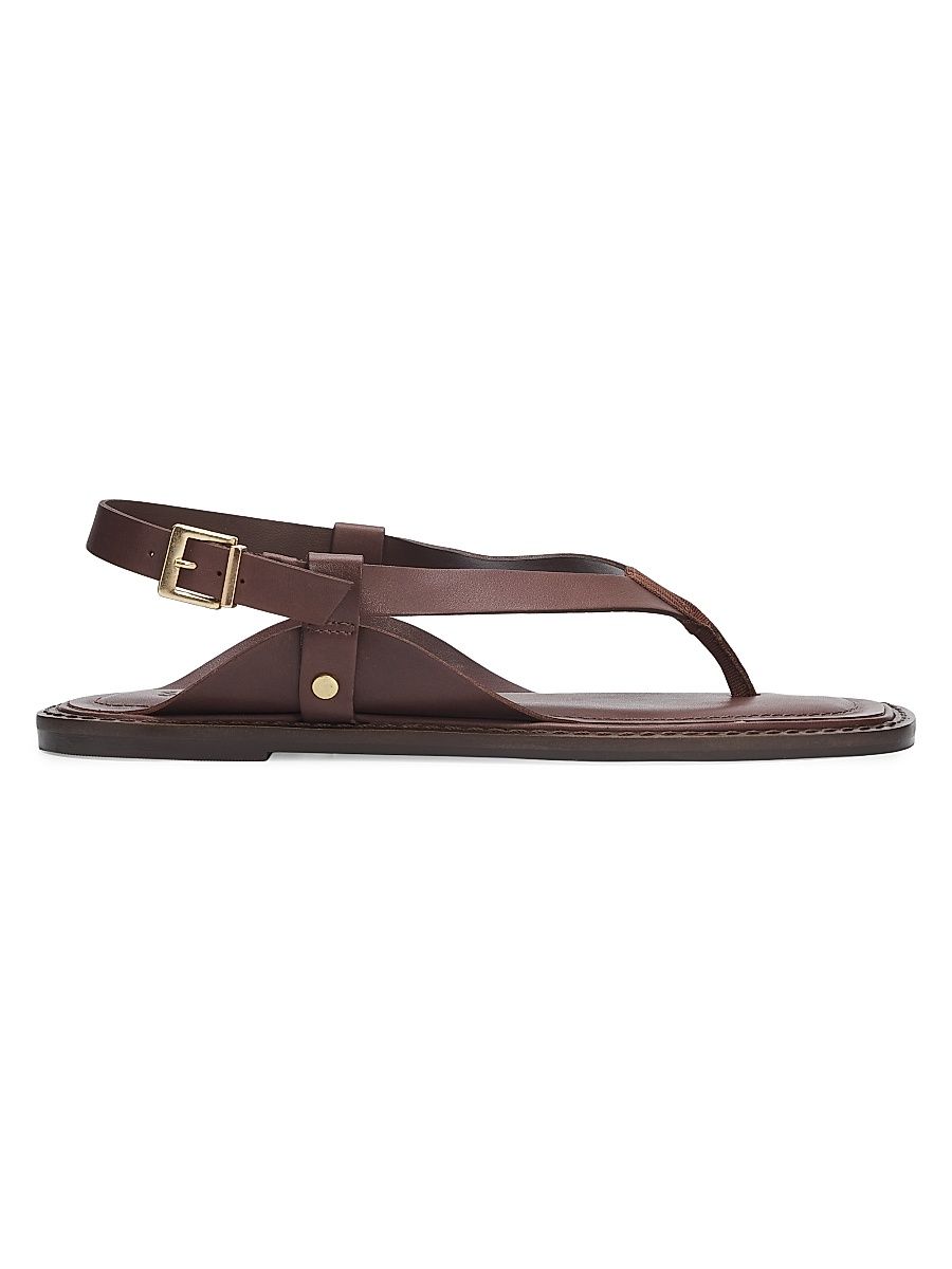 Women's Lorraine 25MM Leather Sandals - Root Brown - Size 11