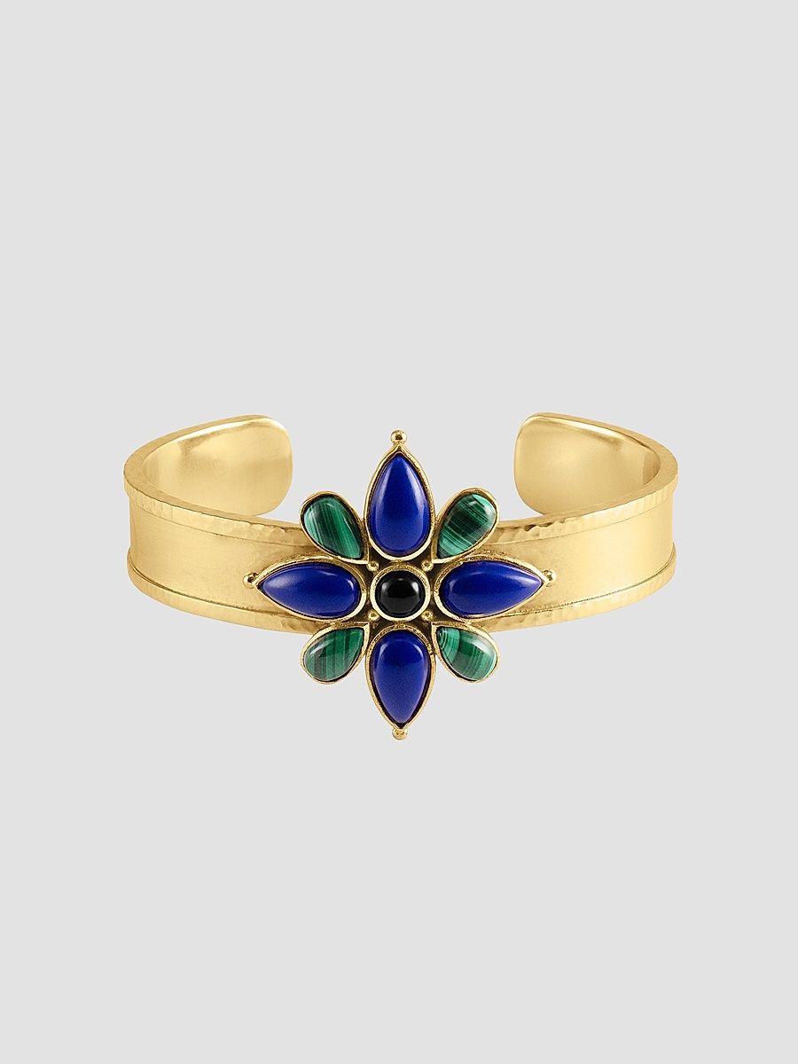Women's Forza 18K-Gold-Plated & Multi-Gemstone Cuff - Gold