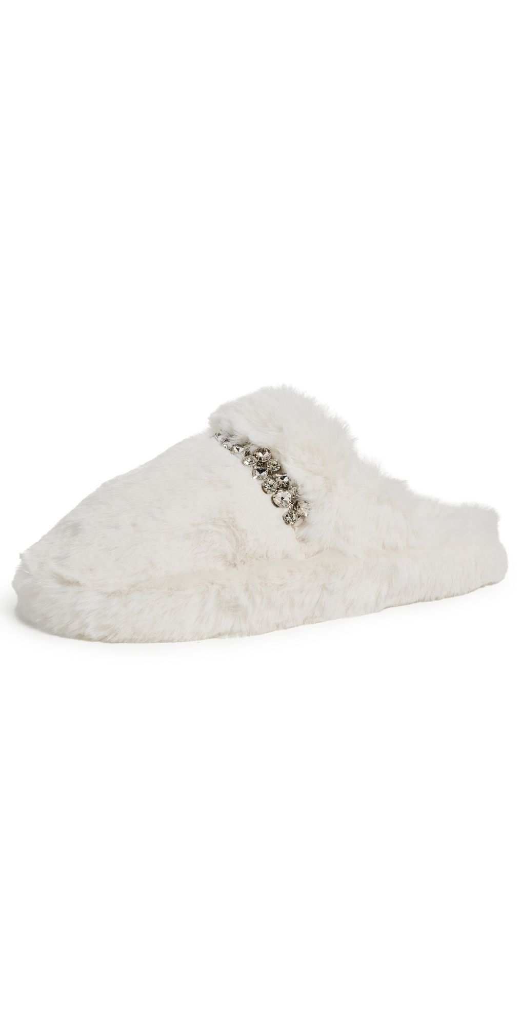 Free People First Frost Faux Fur Slippers Snow 11