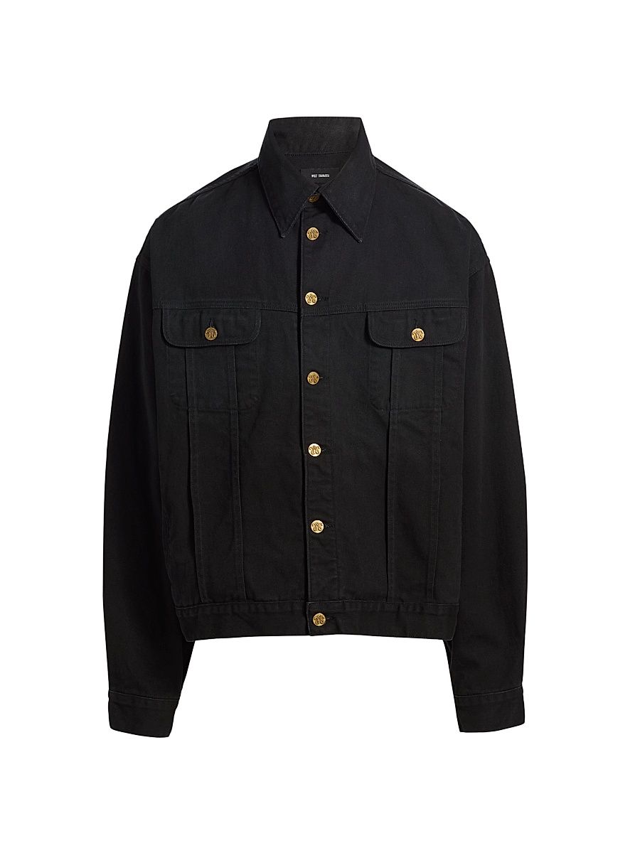 Men's Chachi Denim Trucker Jacket - Black - Size Small