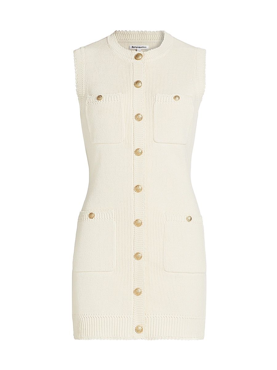 Women's Catalina Cotton Knit Minidress - Gossamer - Size Large