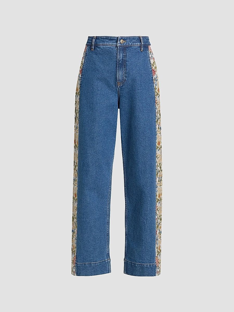 Women's Patchwork Zoe Jeans - Sapphire Multi - Size 00