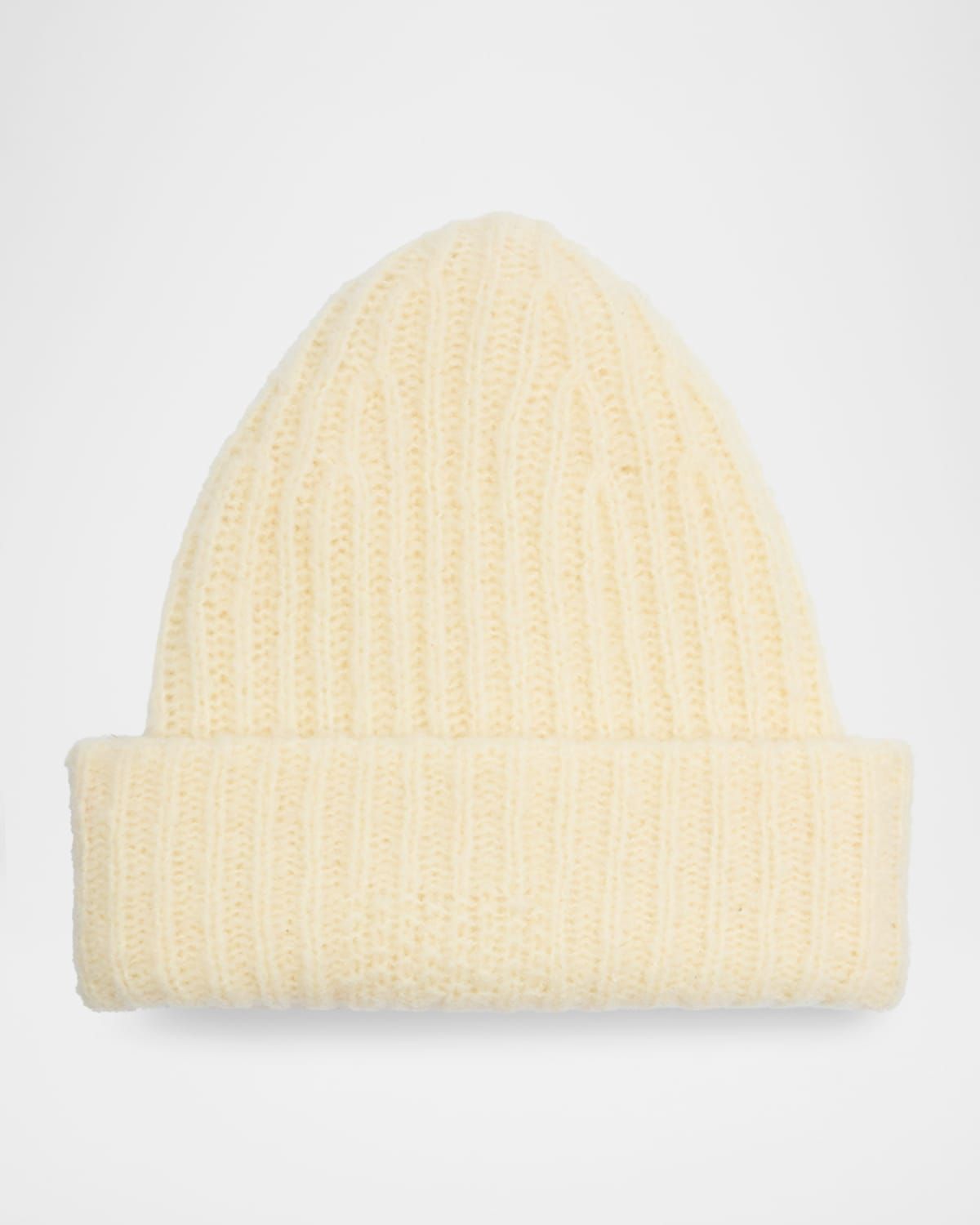 Cloud Wool Ribbed Beanie