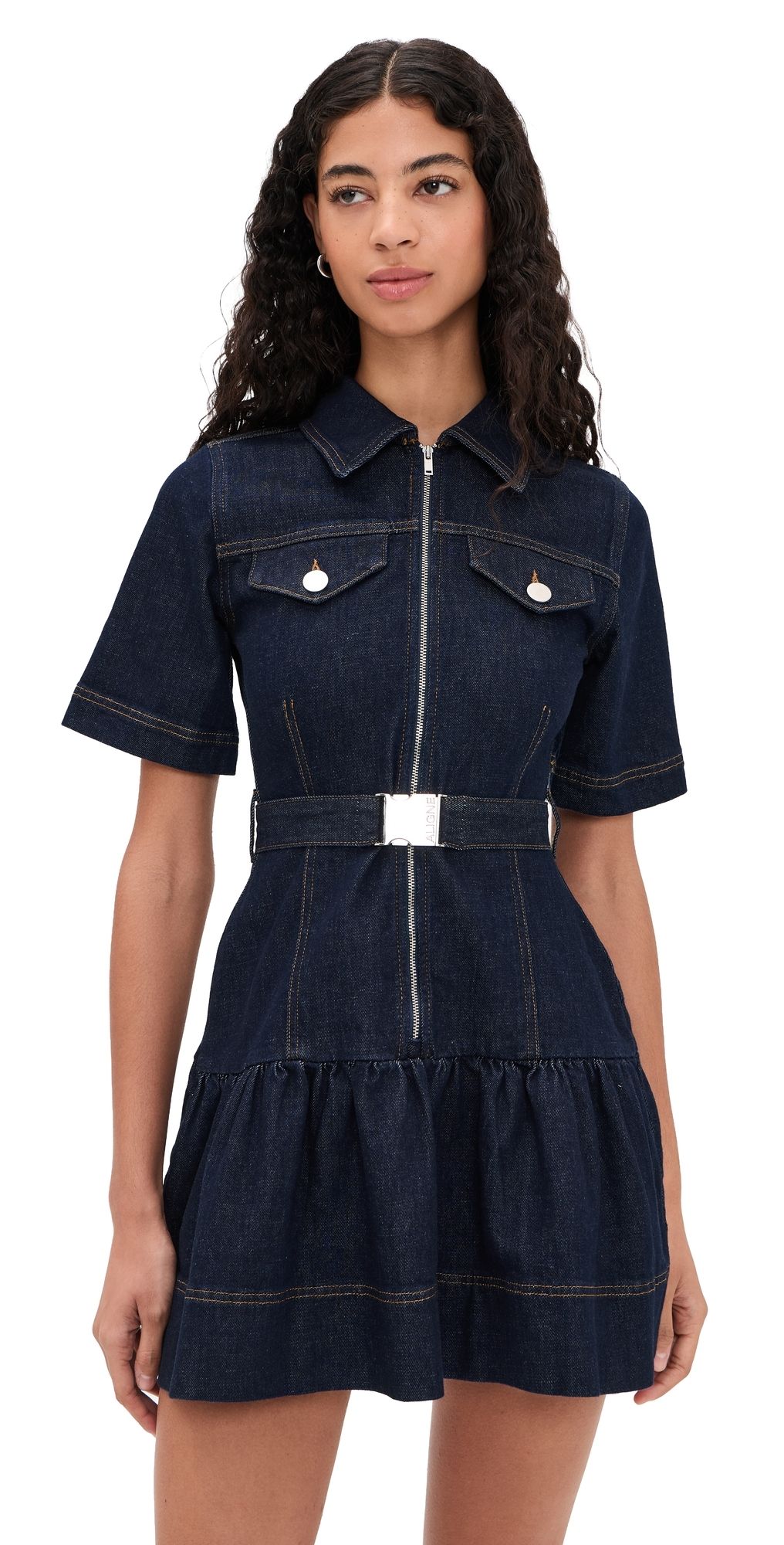 ALIGNE Amanda Denim Mini Dress Indigo 10