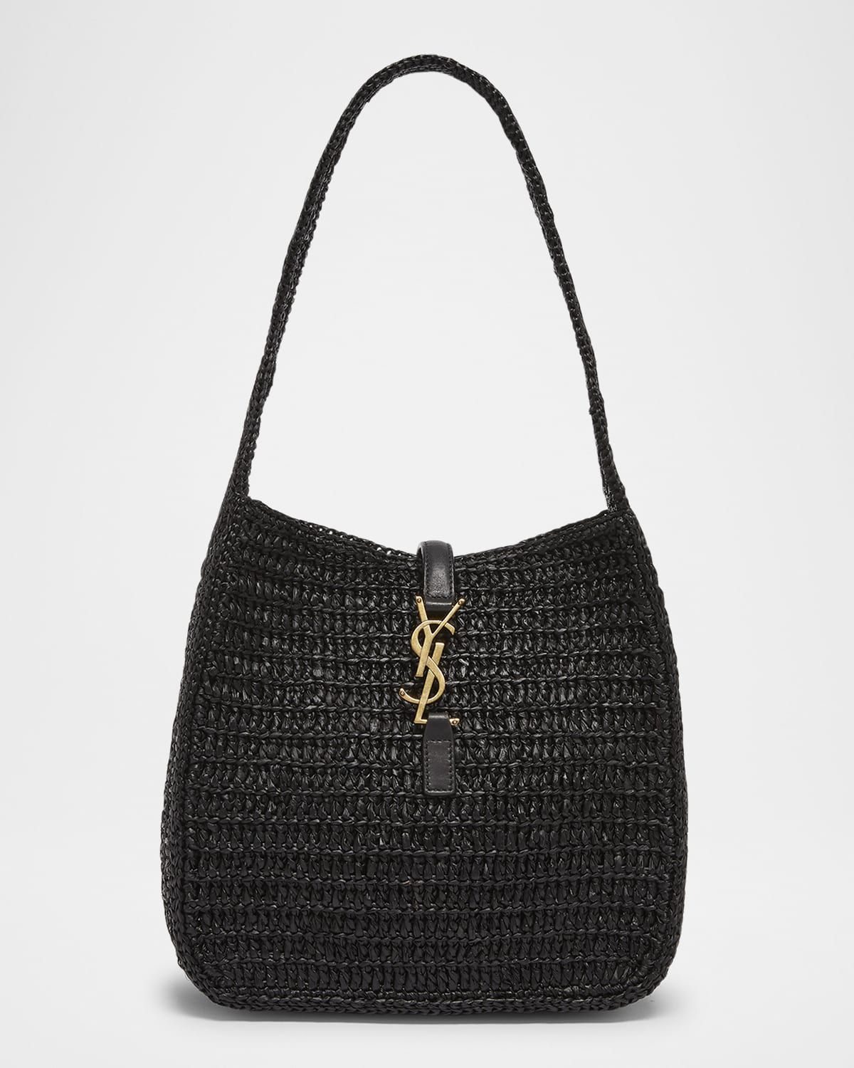 Le 5 A 7 Small Hobo Bag in Raffia