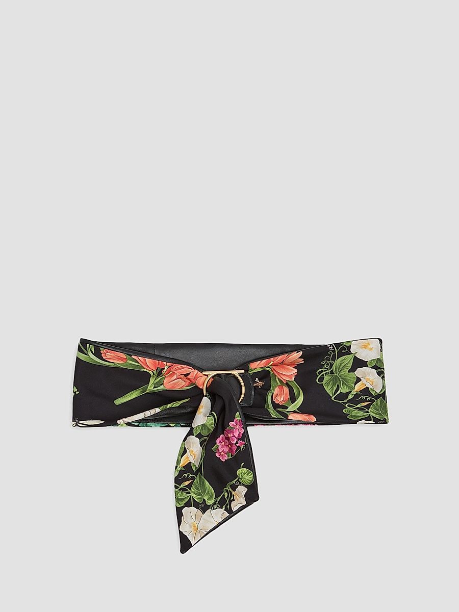 FERRAGAMO Women's Donna Adjustable Sash Belt - Nero Edenshoes - Size 38