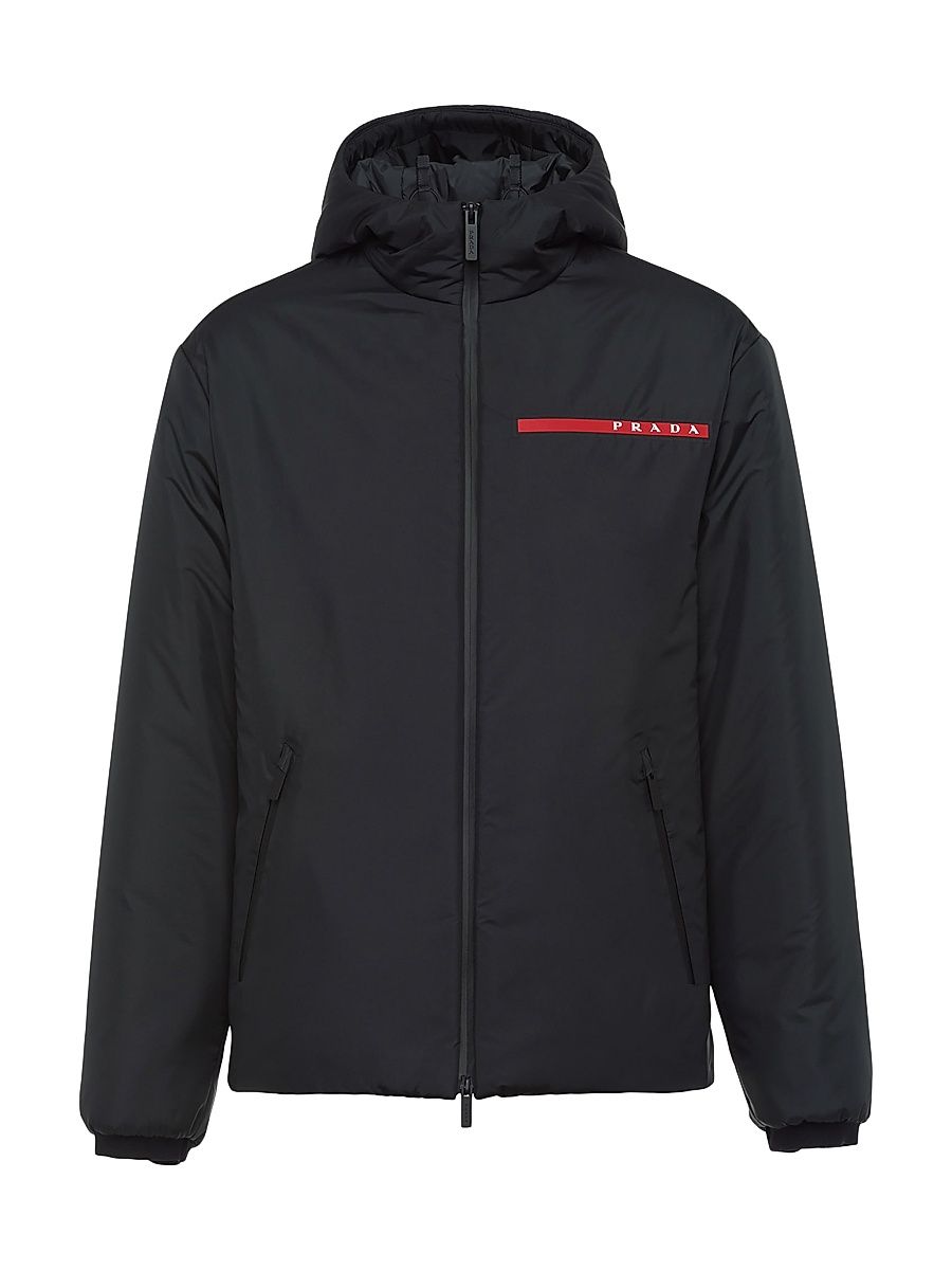 Men's Light Polyester Padded Jacket - Black - Size XXXL
