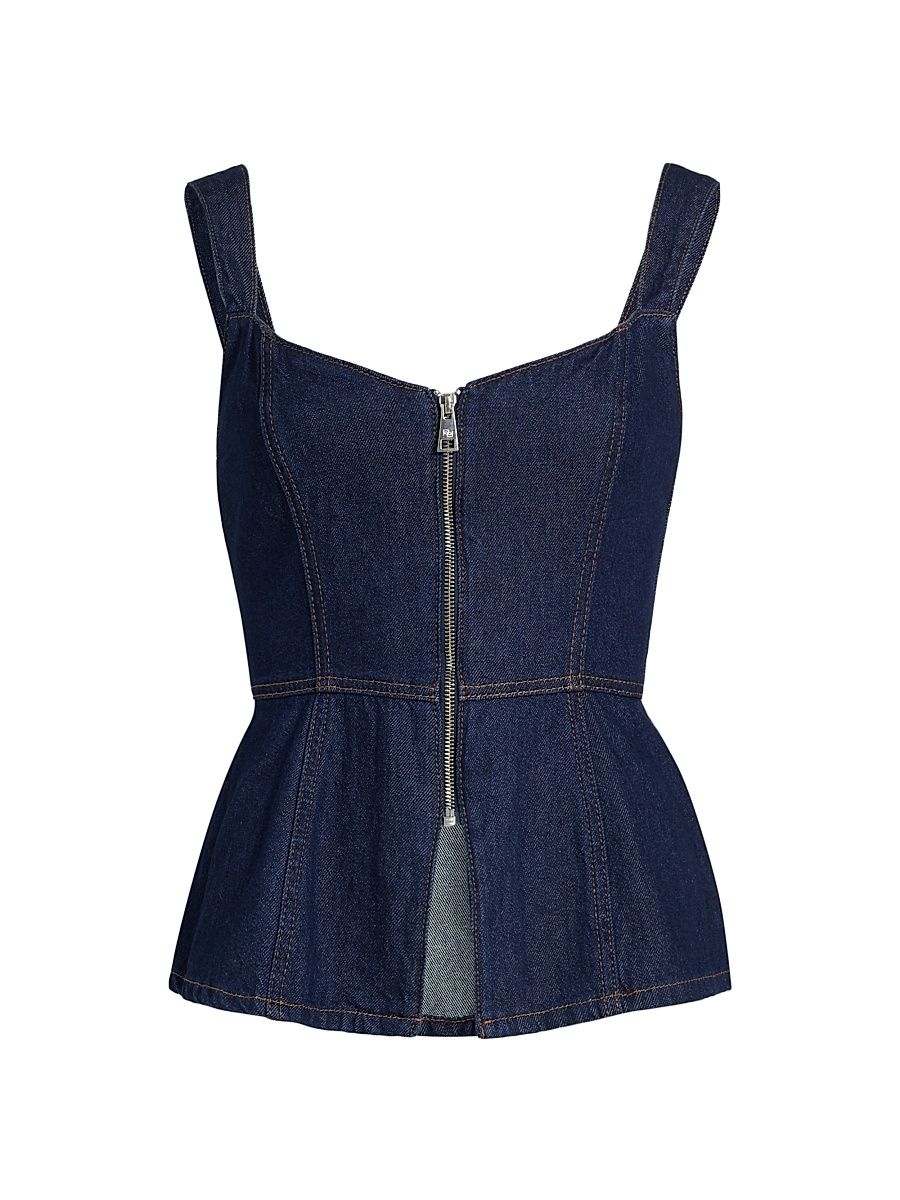 Women's Zeta Denim Cinched Top - Grenada - Size 0