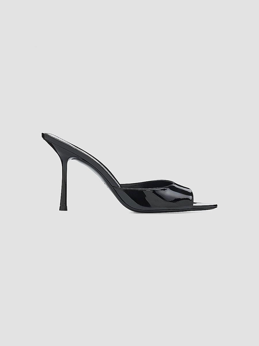 Stuart Weitzman Women's Lexington 85MM Patent Leather Mules - Black - Size 11