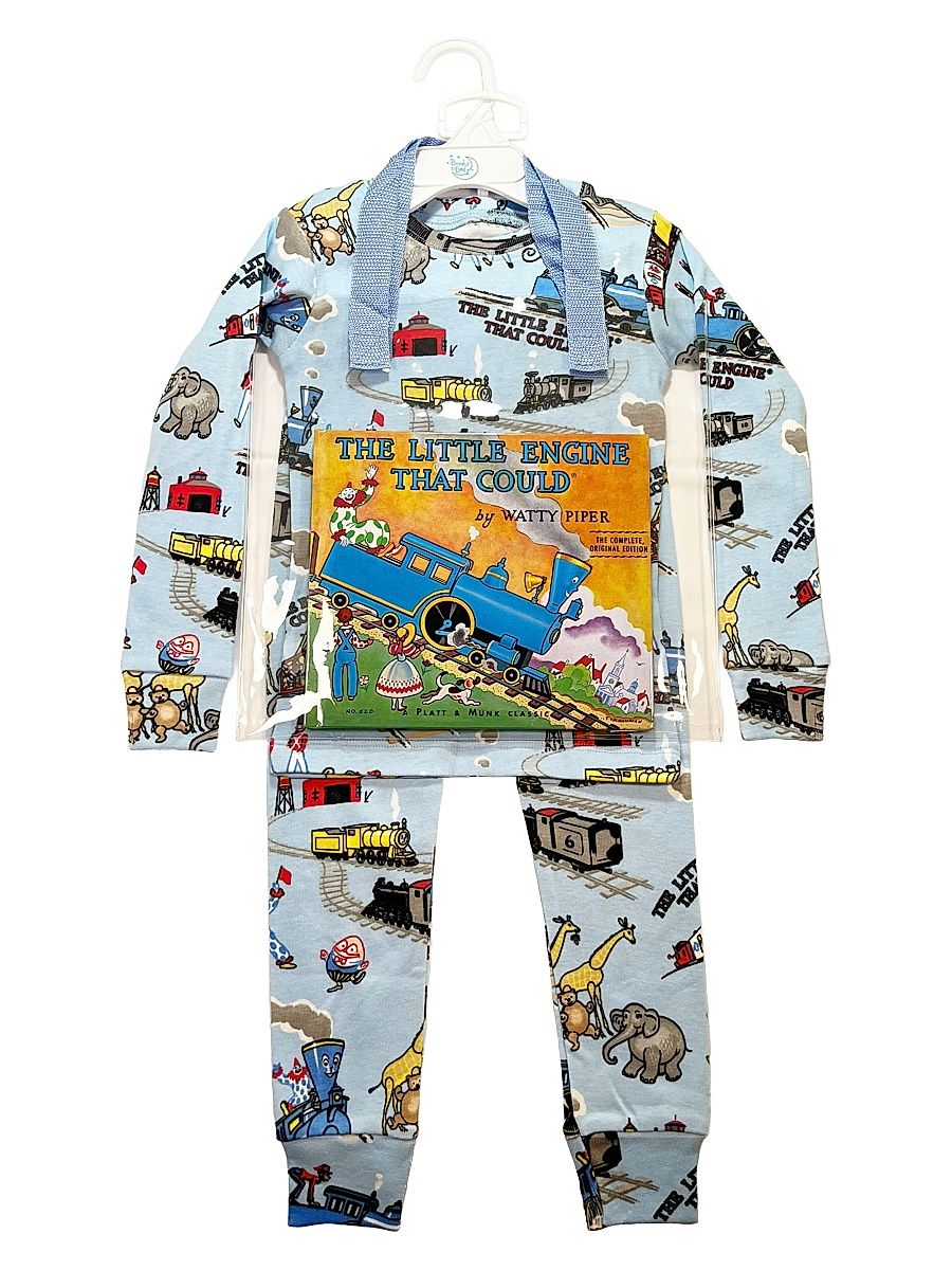 Books To Bed Boy's Little Boy's & Boy's Cotton 3-Piece Pajama & Book Set - Blue - Size 6