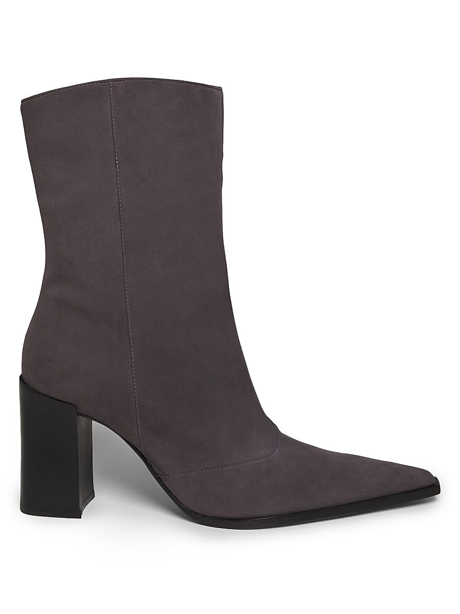 Women's Raffaela 85MM Suede Boots - Grey Suede - Size 11