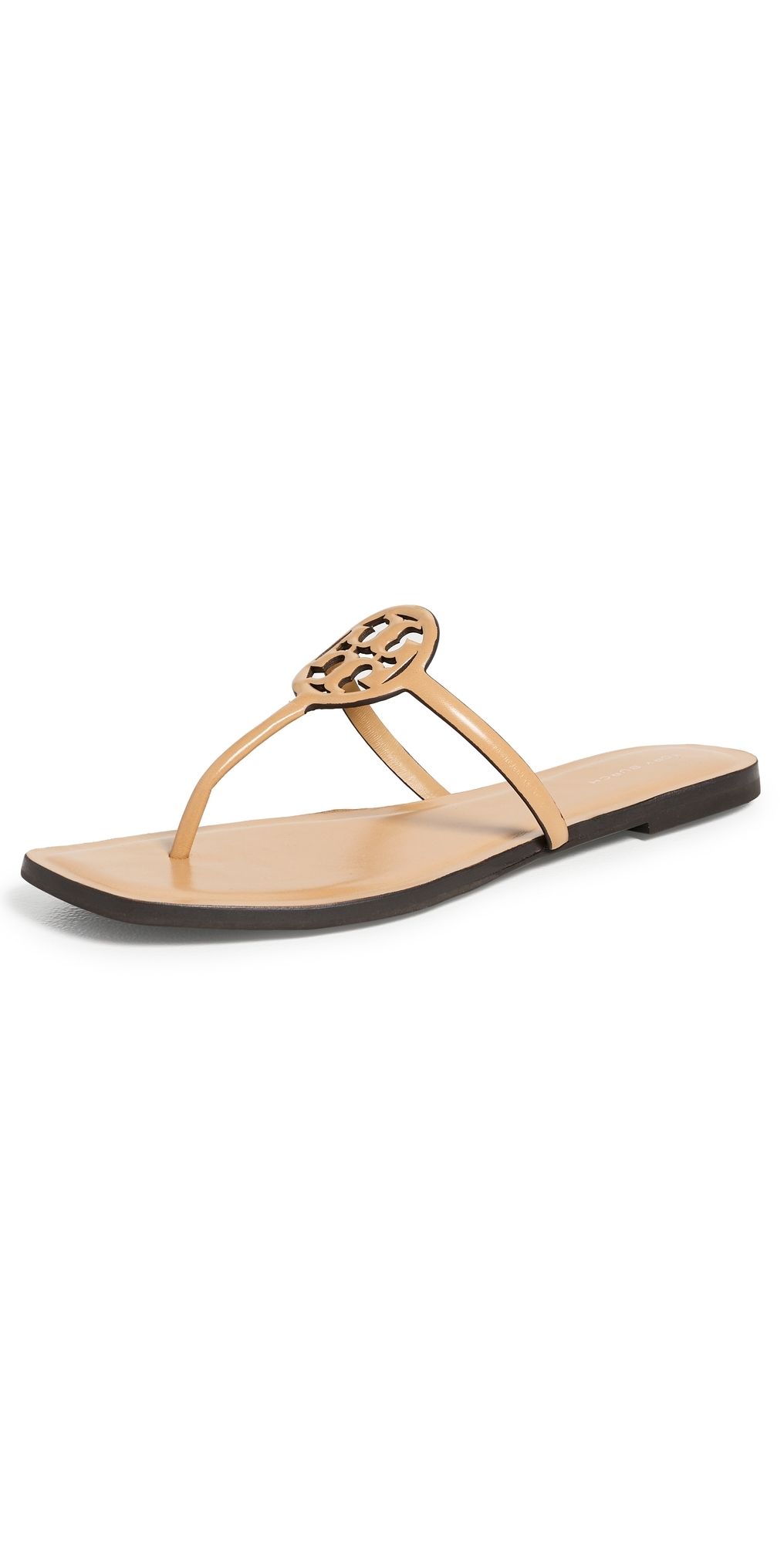 Tory Burch Miller Capri Sandals Honeycomb Tan 8