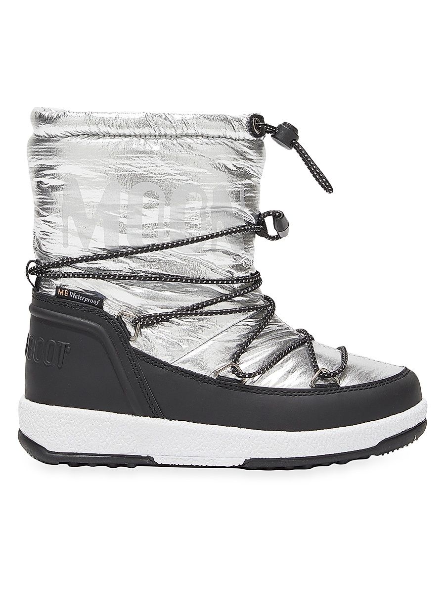 Little Girl's & Girl's Metallic Moon Boots - Silver - Size 11 (Child)