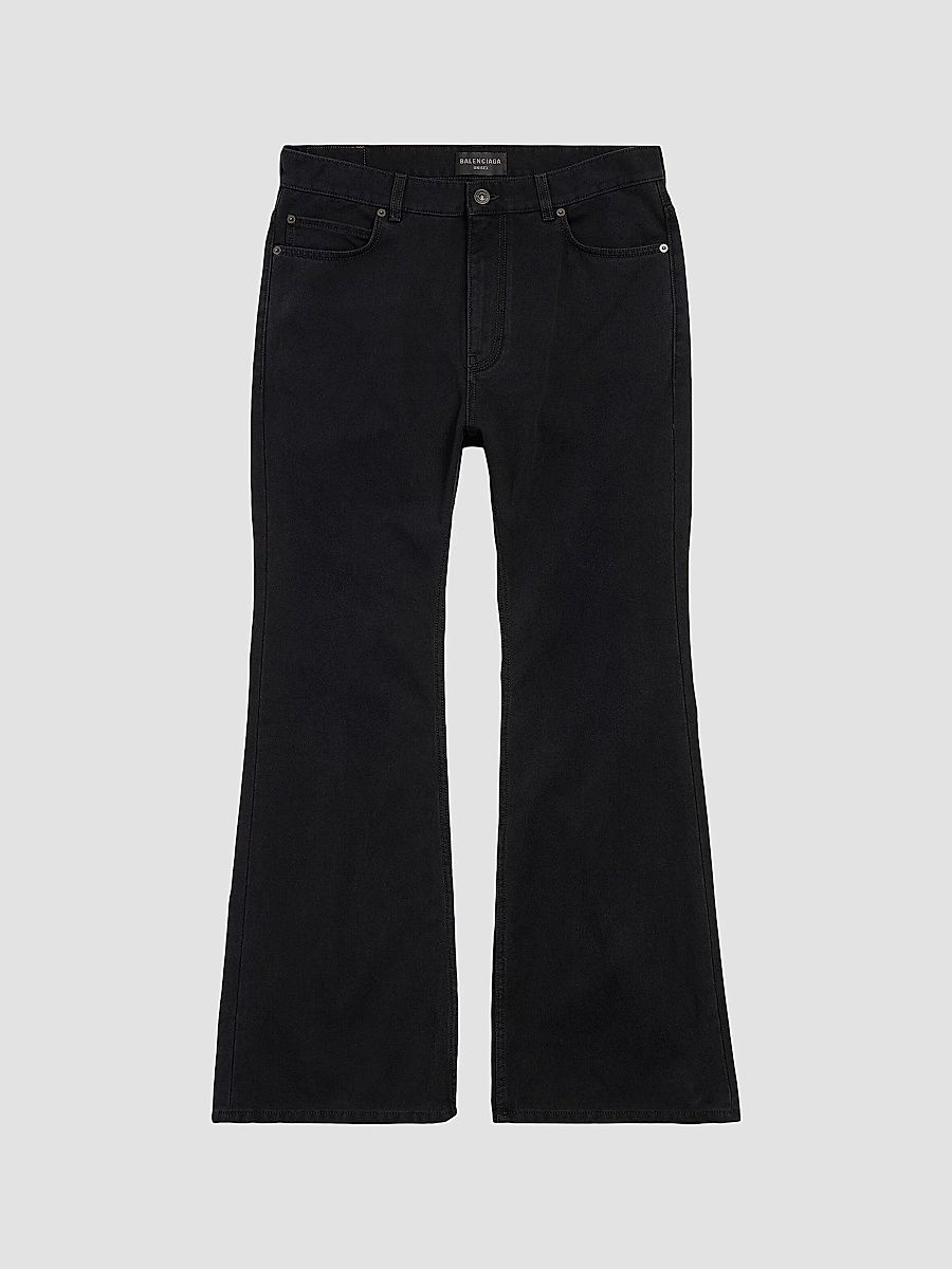 Balenciaga Men's Flared Jeans - Black - Size Medium