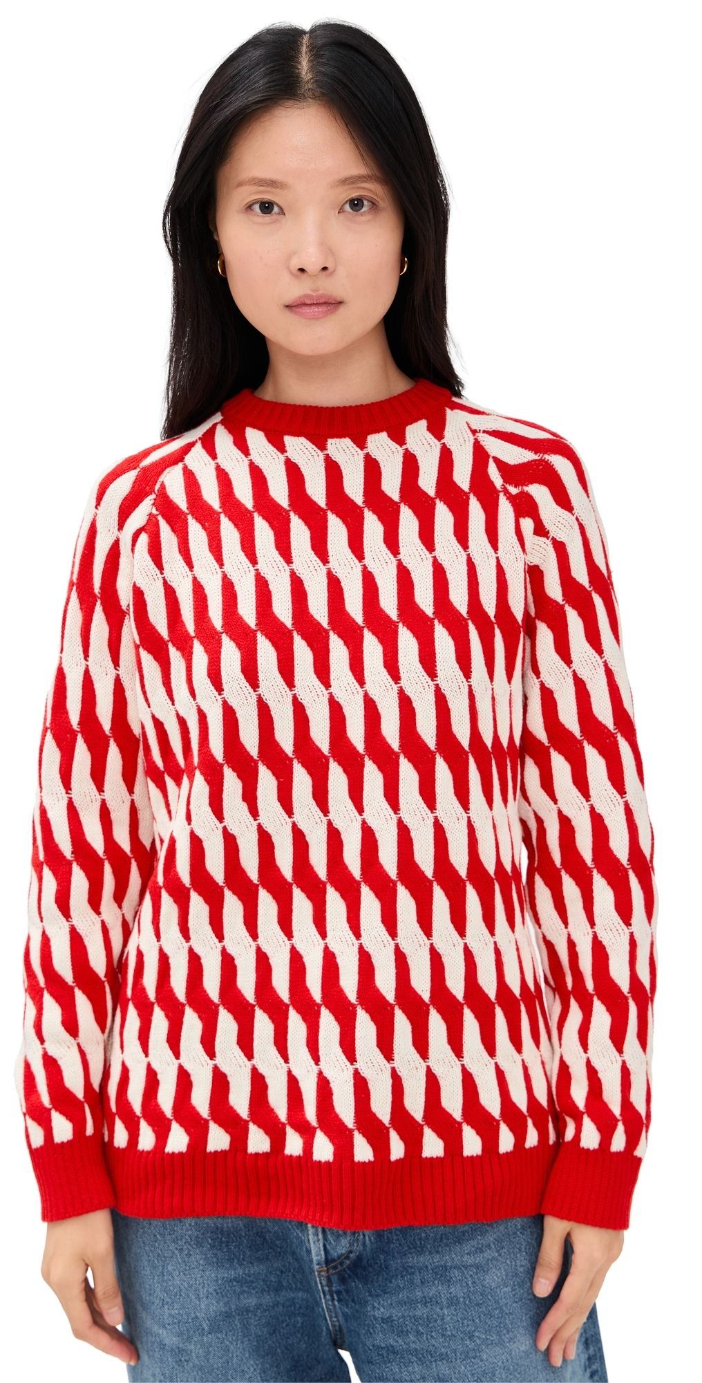 Dress To Colorful Knit Sweater Colorful L