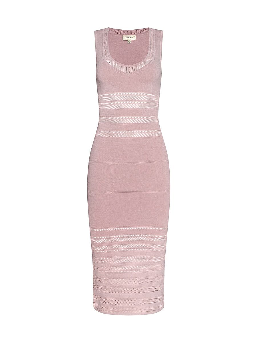 Women's Taren Knit Midi-Dress - Misty Rose - Size XS