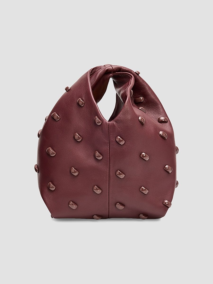 Women's Simone Leather Top Handle Bag - Syrah