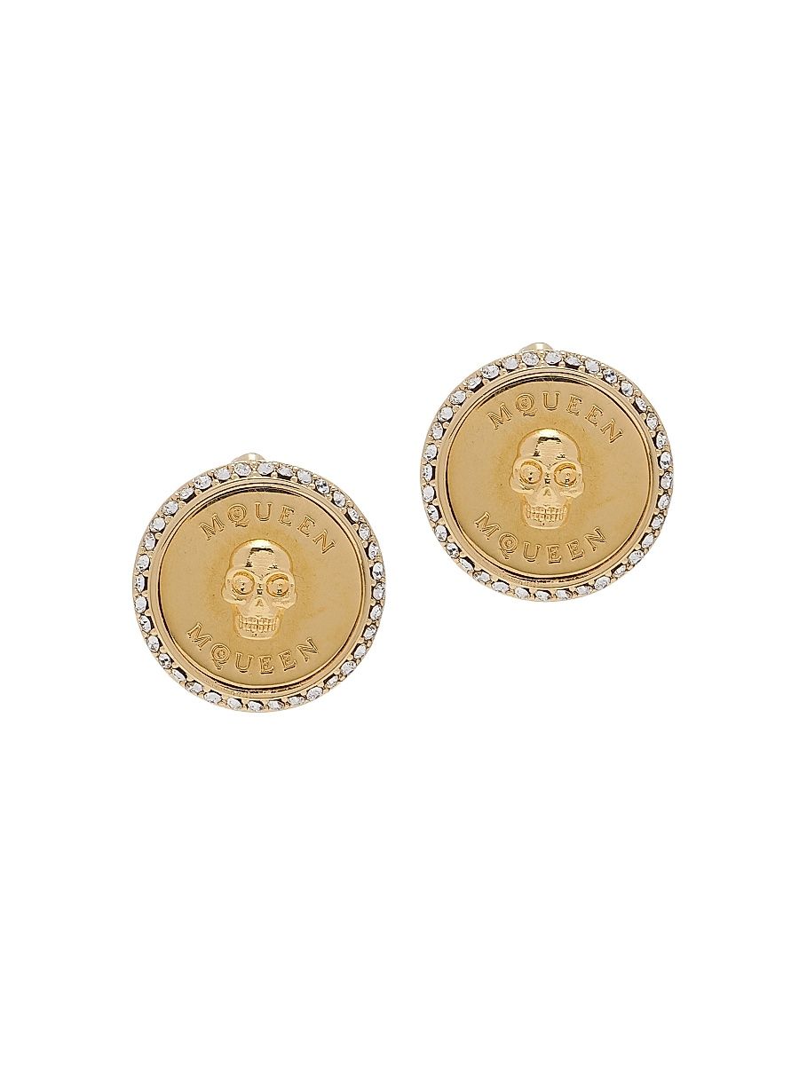 Women's Sovereign Goldtone Skull Earrings - Gold