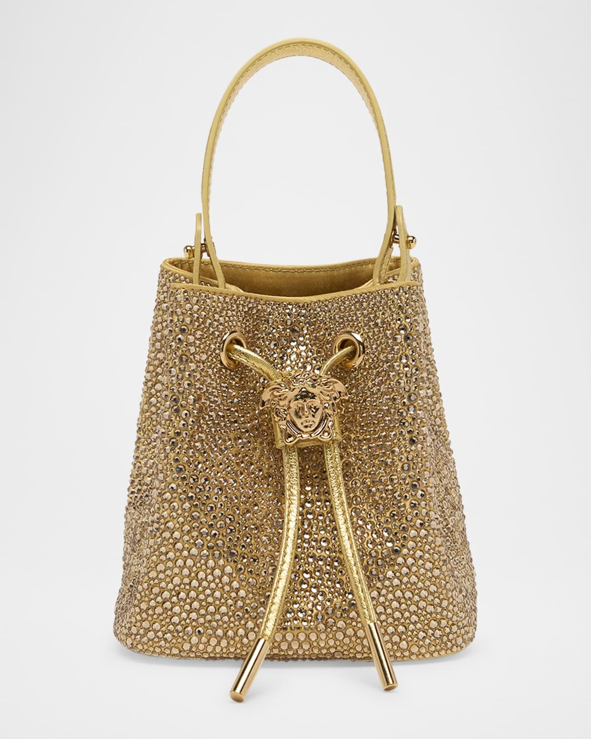 La Medusa Embellished Bucket Bag