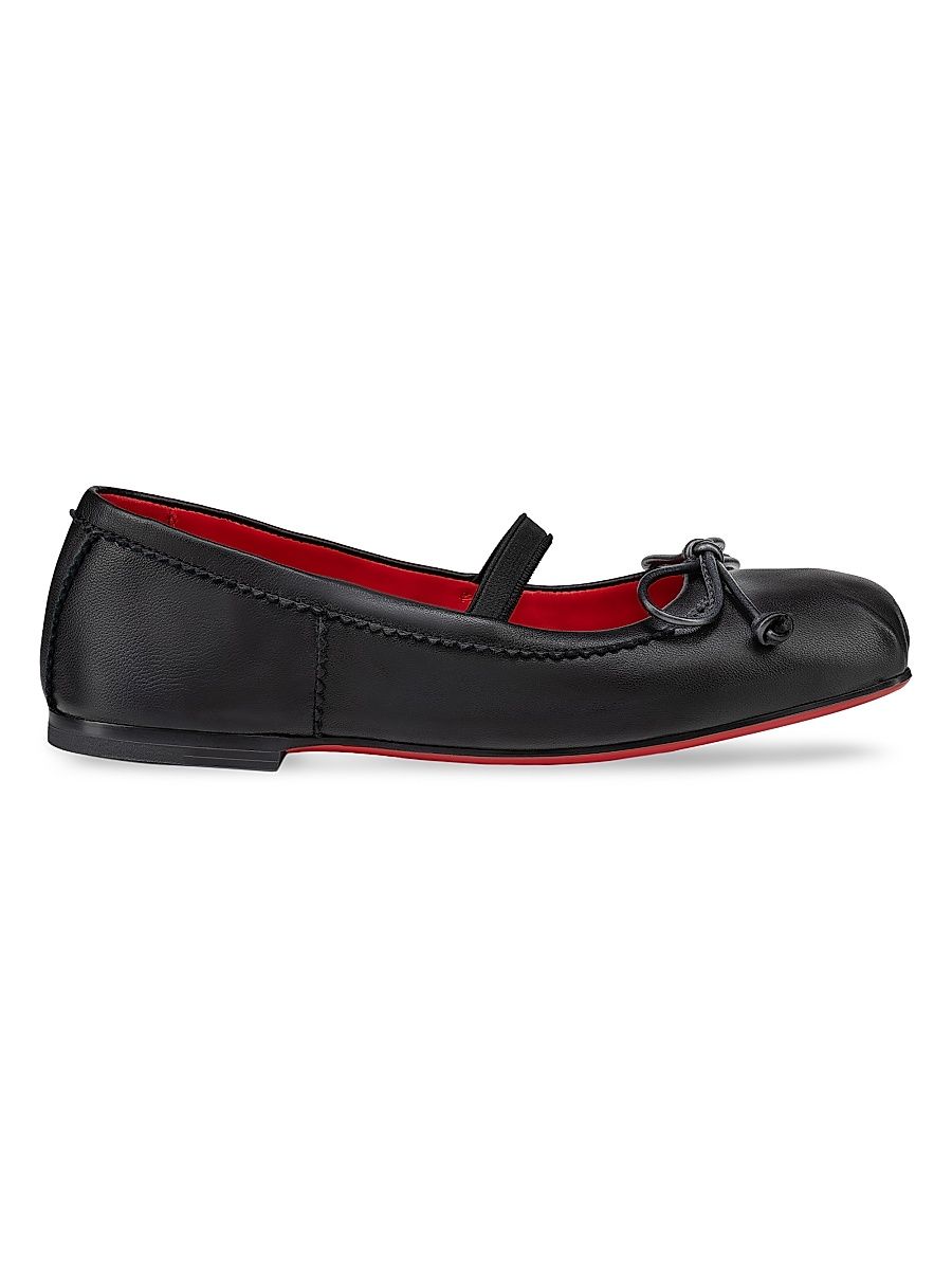 Christian Louboutin Girl's Little Girl's & Girl's Baballet - Black - Size 10 (Toddler)