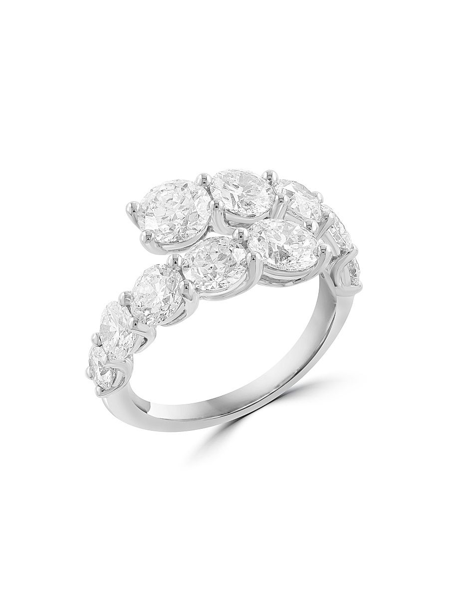 Women's 14K Gold & 4.12 TCW Lab-Grown Diamond Ring - White Gold - Size 6.5